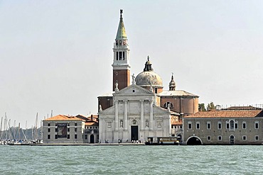 San Giorgio Maggiore island, built by Andrea Palladio in 1565, Unesco World Heritage site, Venice, Veneto region, Italy, Europe