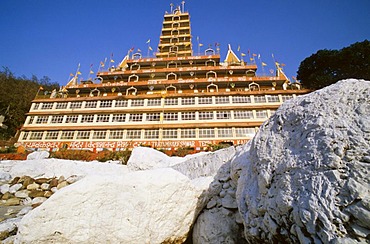 Kailashanand Mission in Laksman Jhula, Rishikesh, Uttarakhand, formerly Uttaranchal, India, Asia