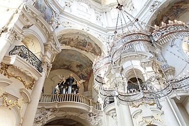 Interior view, Nicolas Church, sv. Mikulas, Old Town Square, Prague, Czech Republic, Europe