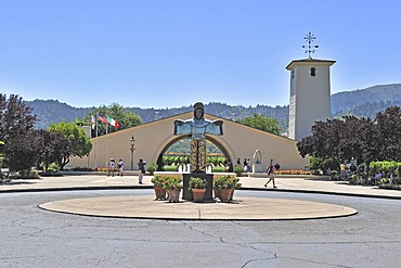 Entrance of the Robert Mondavi Winery, Napa Valley, California, USA