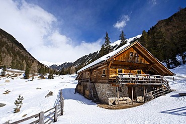 Lercher Alm alpine cabin in Oberwielenbach, Percha, Bruneck, Puster Valley, province of Bolzano-Bozen, Italy, Europe