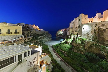 View of Polignano a Mare, Puglia or Apulia region, southern Italy, Europe