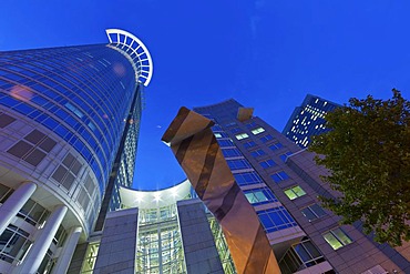 Westendstrasse 1 building, also known as Westend Tower or Kronenhochhaus, DZ Bank headquarters, Frankfurt am Main, Hesse, Germany, Europe, PublicGround