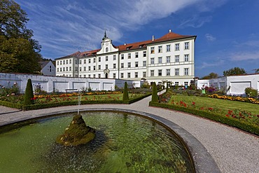 Prelate Garden, Schaeftlarn Abbey, Upper Bavaria, Bavaria, Germany, Europe