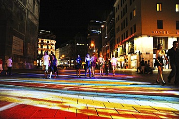 Stephansplatz square, 1st district of Vienna at night, Vienna, Austria, Europe