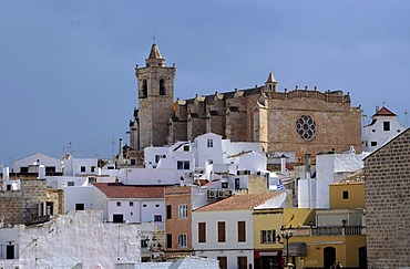 Catedral de Ciutadella Santa Maria, Santa Maria Cathedral, Ciutadella, Menorca, Balearic Islands, Spain, Europe