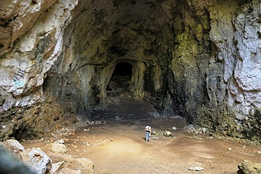 Cova d'en Colom cave, Majorca, Balearic Islands, Spain, Europe