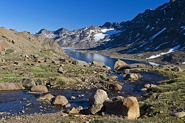 Landscape near Tasiilaq, formerly known as Ammassalik, East Greenland, Greenland