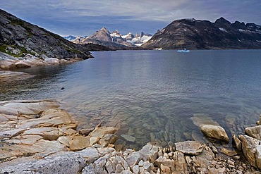 Rugged mountain landscape near Tiniteqilaaq, tributary of the Sermilik Fjord, East Greenland, Greenland