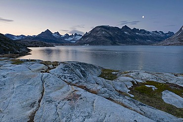 Rugged mountain landscape near Tiniteqilaaq, tributary of the Sermilik Fjord, East Greenland, Greenland