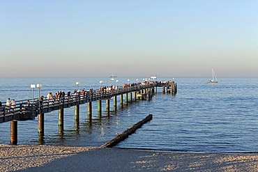 Pier, Kuehlungsborn-Ost, Baltic Sea, Mecklenburg-West Pomerania, Germany, Europe