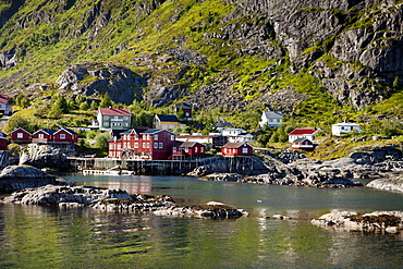 Town of A, Moskenesoy, Lofoten Islands, North Norway, Norway, Scandinavia, Europe