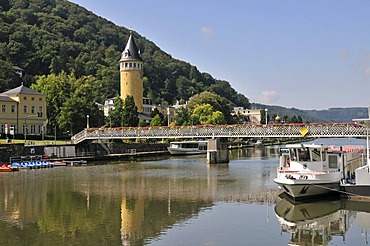 Quellenturm tower, Bad Ems, Rhineland-Palatinate, Germany, Europe, PublicGround