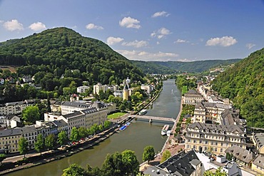 Bad Ems on the Lahn River, Rhineland-Palatinate, Germany, Europe, PublicGround