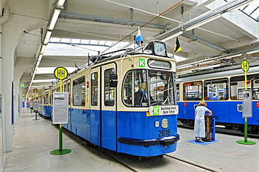 Old tram, MVG-Museum, Muenchner Verkehrsgesellschaft, MVG, Munich Public Transportation Company, Munich, Bavaria, Germany, Europe