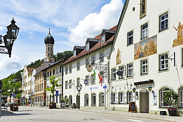 Untermarkt street, Wolfratshausen, Bavaria, Germany, Europe