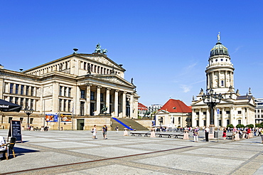 Concert hall and French Cathedral, Gendarmenmarkt square, Mitte district, Berlin, Germany, Europe