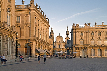 Place Stanislas square with opera, Grand Hotel, cathedrale and town hall, Unesco World Heritage site, Nancy, Lorraine region, France, Europe