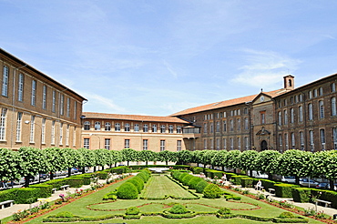 Hotel Dieu Saint Jacques former hospital, Via Podiensis or Chemin de St-Jacques or French Way of St. James, Toulouse, Departement Haute-Garonne, Midi-Pyrenees, France, Europe