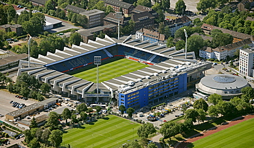 Aerial view, rewirpowerSTADION stadium, also known as Ruhrstadion stadium, Bochum, Ruhr area, North Rhine-Westphalia, Germany, Europe