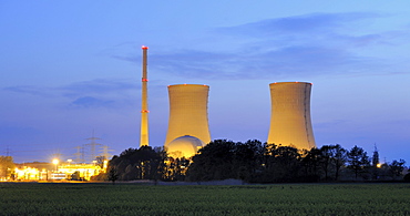 Grafenrheinfeld Nuclear Power Station, out of service, Grafenrheinfeld, Lower Franconia, Franconia, Bavaria, Germany, Europe