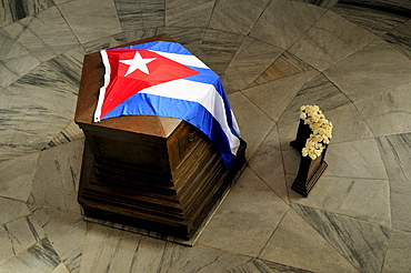 Tomb of the poet and Cuban national hero Jose Marti, Cementerio de Santa Ifigenia cemetary, Santiago de Cuba, Cuba, Caribbean