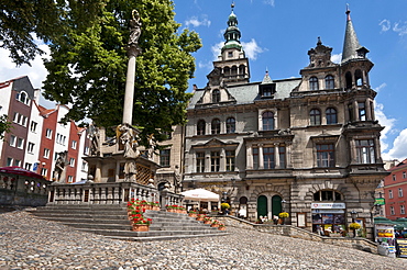 Town hall, Klodzko, Glatz, Lower Silesia, Lesser Poland or Malopolska, Poland, Europe, PublicGround