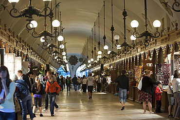 Arcades of the Cloth Hall, Rynek, UNESCO World Heritage Site, Krakow, Malopolska, Poland, Europe, PublicGround