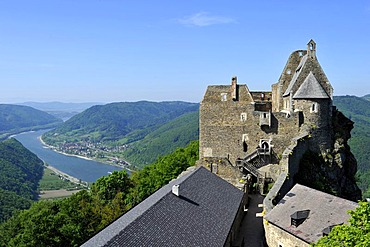 Aggstein castle ruins, Danube Valley, UNESCO World Heritage Site Wachau, Lower Austria, Austria, Europe