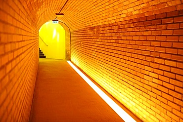 Light at the end of a tunnel, Loisium World of Wine, Langenlois, Kamptal, Wachau, Lower Austria, Austria, Europe