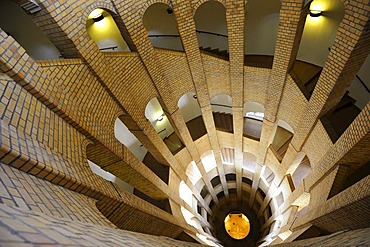 Interior view of belfry, Franzoesischer Dom, French Cathedral, Gendarmenmarkt, Mitte quarter, Berlin, Germany, Europe