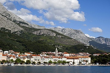 View of Makarska, Dalmatia, Croatia, Europe