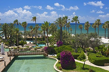 Pool area of Hotel Annabelle in Pafos, Paphos, Southern Cyprus, Cyprus