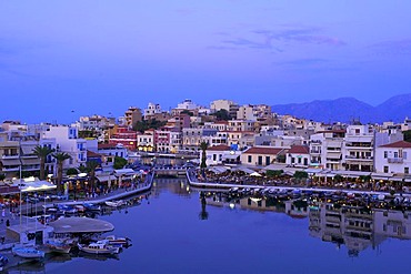 Voulismeni Lake in Agios Nikolaos, Crete, Greece, Europe