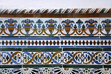 Ceramic tiles, Casa Don Bosco, Ronda, Malaga Province, Andalusia, Spain, Europe