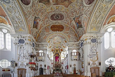 Pilgrimage church of the Virgin Mary, Vilgertshofen, Pfaffenwinkel, Upper Bavaria, Bavaria, Germany, Europe