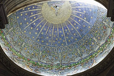 Mosaic The Creation in the baptistery, St. Anne's Cathedral, Belfast, Northern Ireland, Ireland, Great Britain, Europe