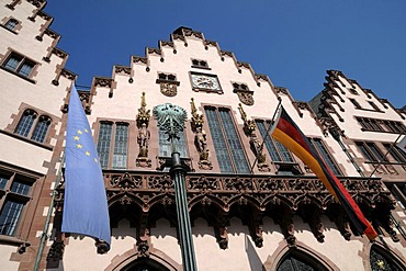 Roemer city hall, Roemerberg square, Frankfurt am Main, Hesse, Germany, Europe