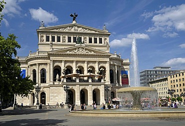 Alte Oper, Old Opera House, Operaplatz square, Frankfurt am Main, Hesse, Germany, Europe