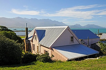 Museum in the historic Fyffe House, whalers' house from 1842, New Zealand Historic Places Trust, Kaikoura Peninsula, South Island, New Zealand