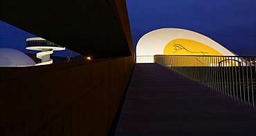 oscar Niemeyer International Cultural Centre, Centro de Cultura Internacional oscar Niemeyer, Aviles, Asturias, northern Spain, Europe