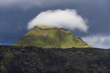 Mt. Hattfell or Hattafell at Emstrur, Laugavegur, Icelandic highlands, Iceland, Europe