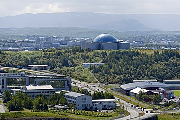 Perlan, central hot water tank and seat of the Saga Museum, Reykjavik's landmark, Reykjavik, Iceland, Europe