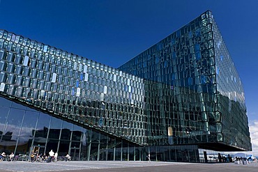 Harpa concert hall, new landmark of Reykjavik, Iceland, Europe