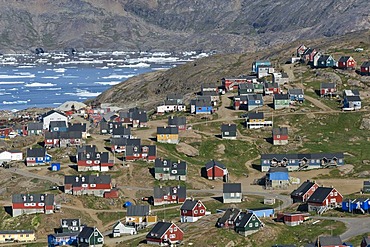 Town of Tasiilaq, also known as Ammassalik, East Greenland, Greenland