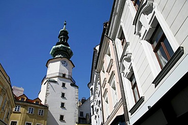 Michael's Gate city gate in Bratislava, Slovakia, Europe