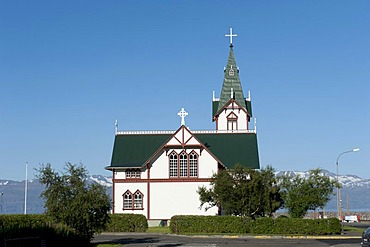 Christian church of Husavik, Husavik, island, Iceland, Scandinavia, Northern Europe, Europe