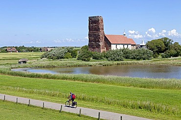 Alte Kirche St. Salvator church, Pellworm, North Friesland, Schleswig-Holstein, Germany, Europe, PublicGround