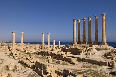 Sabratha, Sabratah or Siburata Roman site, UNESCO World Heritage Site, Tripolitania, Libya, North Africa