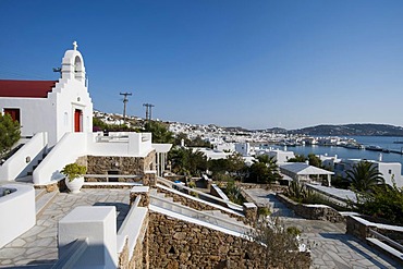 Orthodox church, Mykonos Town or Chora, Mykonos, Cyclades, Greece, Europe